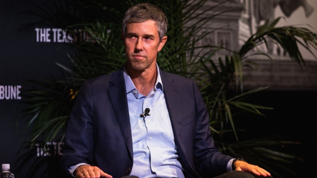 Beto O'Rourke, Democratic gubernatorial candidate for Texas, during The Texas Tribune Festival in Austin, Texas, US, on Saturday, Sept. 24, 2022. In its thirteenth year, the Festival features more than 300 speakers from the worlds of politics, public policy, technology and media.