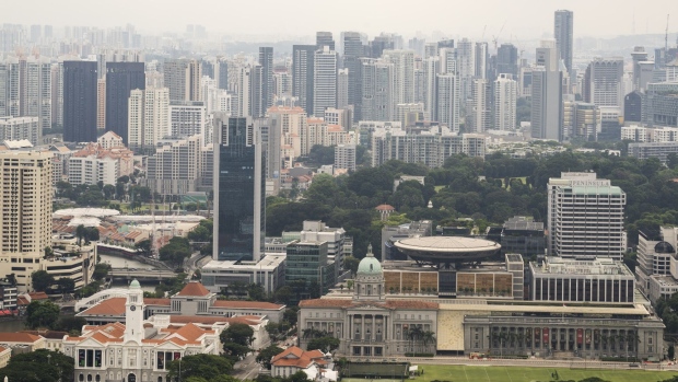 The Civic District in Singapore. Photographer: Ore Huiying/Bloomberg