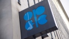 The logo of the Organization of Petroleum Exporting Countries (OPEC) on a sign at at the OPEC headquarters in Vienna, Austria, on Wednesday, Aug. 17, 2022. Global oil markets face high risk of a supply squeeze this year as demand remains resilient and spare production capacity dwindles, the new head of OPEC said. Photographer: Akos Stiller/Bloomberg