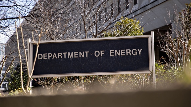 Signage stands outside the U.S. Department of Energy (DOE) headquarters in Washington, D.C., U.S, on Friday, Feb. 14, 2020. Industry leaders privately warned the Trump administration that the U.S. will struggle to deliver the oil, gas and other energy products that China has committed to buy in a new trade deal, raising additional questions about one of the president's signature economic achievements. Photographer: Andrew Harrer/Bloomberg