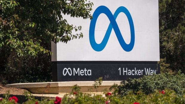 Meta headquarters in Menlo Park, California, US, on Thursday, July 21, 2022. Meta Platforms Inc. is scheduled to release earnings figures on July 27. Photographer: David Paul Morris/Bloomberg
