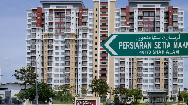An apartment complex in Setia Alam district in Shah Alam, Malaysia, on Friday, July 1, 2022. Malaysia's rate decision will be released on July 6.