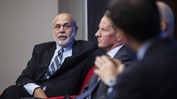Ben S. Bernanke, former chairman of the U.S. Federal Reserve, speaks during a Brookings Institution discussion in Washington, D.C., U.S., on Wednesday, Sept. 12, 2018. The event is part of an initiative to document how and why the U.S. government's responses to the financial crisis of 2007-2009 were designed the way they were.