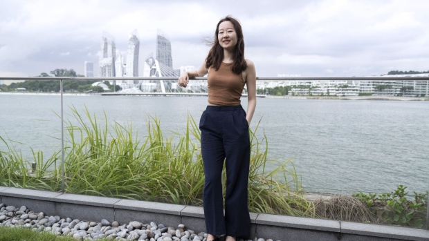 Diane Dai, co-founder of DODO, in Singapore, on Monday, Oct. 3, 2022. Photographer: Ore Huiying/Bloomberg
