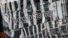 A sign sits on the Morgan Stanley U.K. headquarters in the Canary Wharf, business, financial and shopping district of London, U.K., on Friday, Sept. 18, 2020. After a pause during lockdown, lenders from Citigroup Inc. to HSBC Holdings Plc have restarted cuts, taking gross losses announced this year to a combined 63,785 jobs, according to a Bloomberg analysis of filings. Photographer: Simon Dawson/Bloomberg