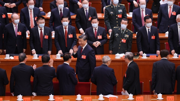 Xi Jinping at the National Congress of the Communist Party of China on Oct. 16.