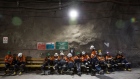 Workers wait in line for an elevator following a shift in the underground mining project at the Oyu Tolgoi copper-gold mine, jointly owned by Rio Tinto Group's Turquoise Hill Resources Ltd. unit and state-owned Erdenes Oyu Tolgoi LLC, in Khanbogd, the South Gobi desert, Mongolia, on Saturday, Sept. 22, 2018. Mongolia plans to supply the copper-gold mine with energy by the start of 2019, Mongolian Energy Minister Davaasuren Tserenpil said in interview with newspaper Zasgiin Gazariin Medee. The massive copper-and-gold mine was discovered in 2001 and Rio, the world's second-biggest miner, gained control in 2012.