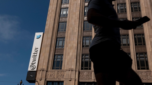Twitter headquarters in San Francisco, California, U.S., on Monday, July 19, 2021. Twitter Inc. is scheduled to release earnings figures on July 22.