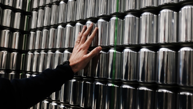 STRATFORD, CONNECTICUT - MARCH 20: Company founder Bill Shufelt inspects cans at Athletic Brewing’s non-alcoholic brewery and production plant on March 20, 2019 in Stratford, Connecticut. The Stratford, Connecticut-based brewery only brews craft non-alcoholic beers and came about after co-founder Bill Shufelt quit drinking for a healthier lifestyle and felt there was a lack of high quality non-alcoholic beers being offered to American consumers. There is a full tap room offering stouts, IPA's and other seasonal beers at the Athletic Brewing on site tap room. (Photo by Spencer Platt/Getty Images)