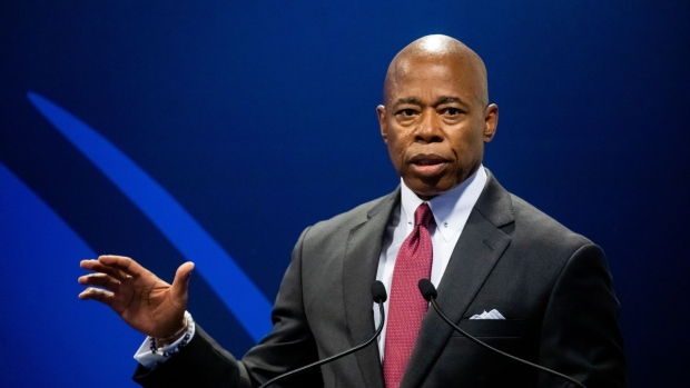Eric Adams, mayor of New York, speaks during the Clinton Global Initiative (CGI) annual meeting in New York, US, on Tuesday, Sept. 20, 2022. For the first time since 2016, CGI will convene alongside the United Nations General Assembly.