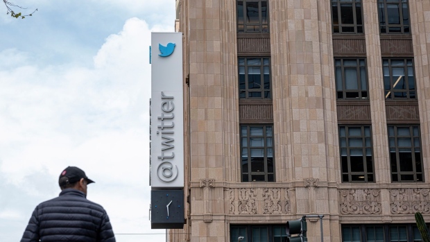 Twitter headquarters in San Francisco. Photographer: David Paul Morris/Bloomberg