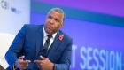 Robert Smith, billionaire and chairman and chief executive officer of Vista Equity Partners LLC, gestures while speaking at the Confederation of British Industry (CBI) Annual Conference in London, U.K., on Monday, Nov. 6, 2017. The CBI is urging an end to the “soap opera” of Brexit and said it will appeal for a “single, clear strategy” in negotiations.