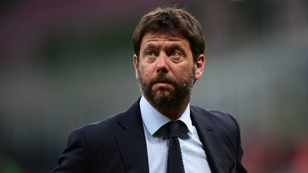 Andrea Agnelli in 2020. Photographer: Miguel Medina/AFP/Getty Images