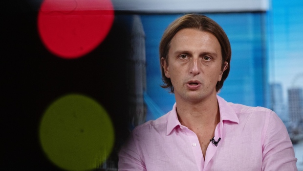 Nikolay Storonsky, chief executive officer of Revolut Ltd., speaks during a Bloomberg Television interview in London, U.K., on Thursday, Aug. 1, 2019. Revolut is expanding into stock trading, allowing its customers to buy and sell U.S. equities.
