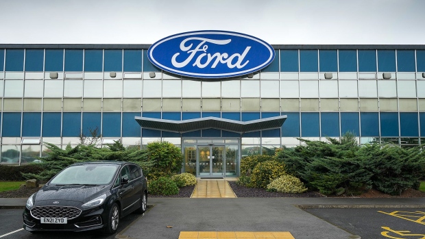 HALEWOOD, ENGLAND - OCTOBER 18: A general view of the Halewood Ford transmission assembly plant after Ford announced a 230 GBP investment on October 18, 2021 in Halewood, England. The carmaker said it would invest £230m in its Halewood plant to make electric car parts, with support from the British government's Automotive Transformation Fund, that would help safeguard 500 jobs. (Photo by Christopher Furlong/Getty Images)