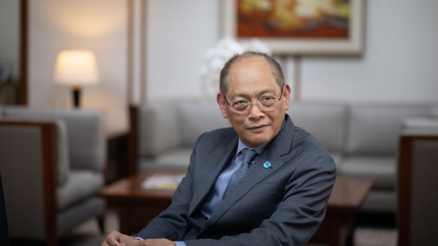 Benjamin Diokno, governor of the Bangko Sentral ng Pilipinas (BSP), pauses during an interview in Manila, the Philippines, on Wednesday, Feb. 5, 2020. Diokno said it would be better to cut interest rates sooner than later, a signal that policy makers will likely lower borrowing costs Thursday.