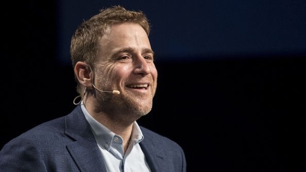 Stewart Butterfield, co-founder and chief executive officer of Slack Technologies Inc., pauses during an event in San Francisco, California, U.S., on Tuesday, Jan. 31, 2017. Slack Technologies Inc. launched Slack Enterprise Grid, a new product designed to help its software scale to organizations with tens of thousands of employees.