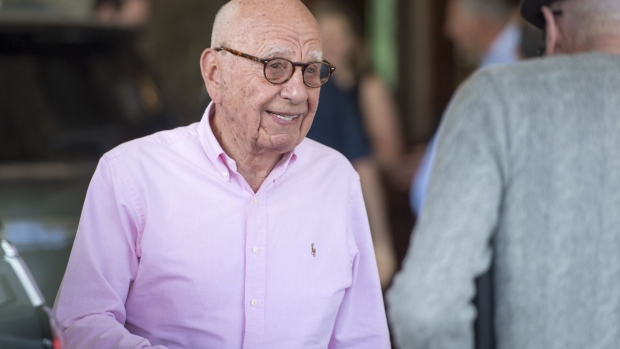 Rupert Murdoch, co-chairman of Twenty-First Century Fox Inc., arrives for the Allen & Co. Media and Technology Conference in Sun Valley, Idaho, U.S., on Tuesday, July 10, 2018. The 35th annual Allen & Co. conference gathers many of America's wealthiest and most powerful people in media, technology, and sports.