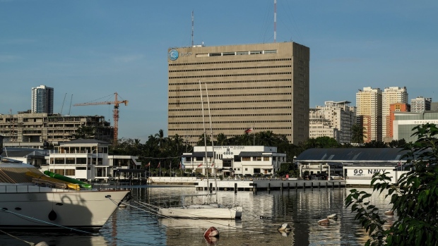 The Bangko Sentral ng Pilipinas headquarters complex in Manila, the Philippines, on Tuesday, Dec. 14, 2021. The Philippines slightly raised its economic growth outlook for 2021 and forecast narrowing fiscal deficits in the next years, as it expects to sustain the recovery momentum amid easing mobility curbs.