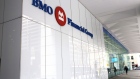 Bank of Montreal (BMO) Financial Group signage is displayed on a building in the financial district of Toronto, Ontario, Canada, on Friday, Feb. 14, 2020. Canadian stocks declined with global markets, as authorities struggled to keep the coronavirus from spreading more widely outside China. However, investors flocking to safe havens such as gold offset the sell-off in Canada's stock market. Photographer: Stephanie Foden/Bloomberg