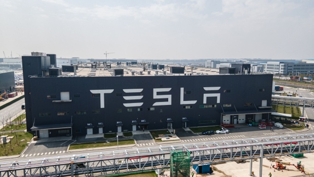 Tesla’s Gigafactory in Shanghai.