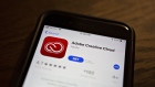 The Adobe Systems Inc. Creative Cloud application is displayed in the App Store on an Apple Inc. iPhone in an arranged photograph taken in Tiskilwa, Illinois, U.S., on Friday, June 8, 2018. Adobe Systems Inc. is scheduled to release earnings figures on June 14. Photographer: Daniel Acker/Bloomberg