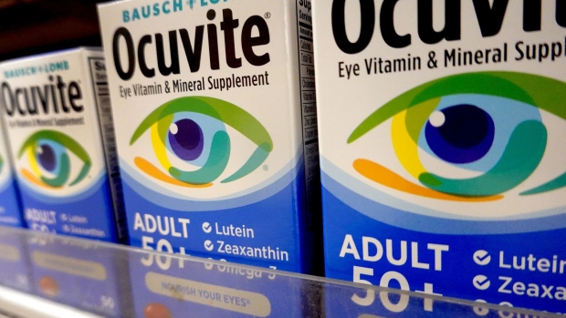 Bausch + Lomb eye vitamins are offered for sale at a drug store on May 05, 2022 in Chicago, Illinois.  Photographer: Scott Olson/Getty Images