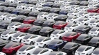 Tesla Inc. vehicles in a parking lot after arriving at a port in Yokohama, Japan, on Thursday, Oct. 28, 2022. Tesla, which was briefly a part of the trillion-dollar valuation group, currently has a market capitalization of about $650 billion.