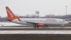 Sunwing Airlines airplane in Montreal