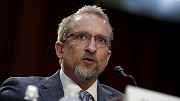 Peiter Zatko, former head of security with Twitter Inc., speaks during a Senate Judiciary Committee hearing in Washington, D.C., US, on Tuesday, Sept. 13, 2022. Zatko's first public appearance since his explosive allegations against the social media giant comes as lawmakers and regulators seek to rein in or break up tech companies.