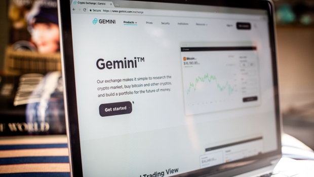 The Gemini Trust Co. website on a laptop computer arranged in Dobbs Ferry, New York, U.S., on Saturday, Feb. 20, 2021. Bitcoin has been battered by negative comments this week, with long-time skeptic and now Treasury Secretary Janet Yellen saying at a New York Times conference on Monday that the token is an “extremely inefficient way of conducting transactions.”