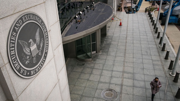 The U.S. Securities and Exchange Commission headquarters in Washington, D.C., U.S., on Wednesday, Feb. 23, 2022. Hedge funds and other investors would have less time to disclose that they've acquired a significant stake in a company under new rules proposed by the SEC.
