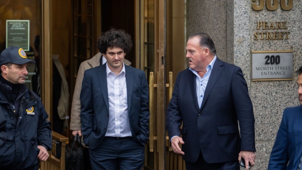 Sam Bankman-Fried, co-founder of FTX departs court in New York on Tuesday, Jan. 3, 2023.