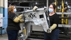 Women working at Oshawa General Motors plant