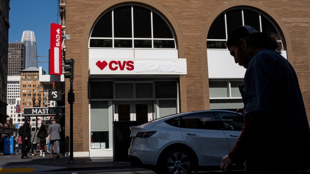 A CVS pharmacy store in San Francisco, California, U.S., on Thursday, April 28, 2022. CVS Health Corp. is expected to release earnings figures on May 4. Photographer: David Paul Morris/Bloomberg