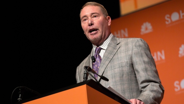 Jeffrey Gundlach, co-founder and chief executive officer of DoubleLine Capital LP, speaks during the Sohn Investment Conference in New York, U.S., on Monday, May 6, 2019. The conference gathers top investors from around the globe for a day of fresh market insights.