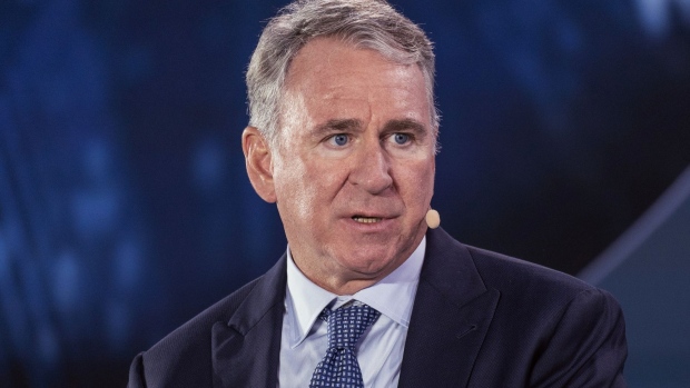 Ken Griffin, chief executive officer and founder of Citadel Advisors LLC., speaks during the Bloomberg New Economy Forum in Singapore, on Tuesday, Nov. 15, 2022. The New Economy Forum is being organized by Bloomberg Media Group, a division of Bloomberg LP, the parent company of Bloomberg News.