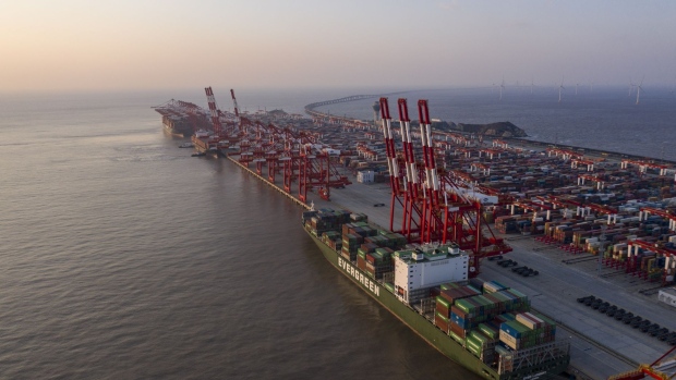 The Yangshan Deepwater Port in Shanghai, China, on Tuesday, Jan. 11, 2022.  Photographer: Qilai Shen/Bloomberg