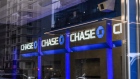 Signage at a Chase bank branch in New York. Photographer: Stephanie Keith/Bloomberg