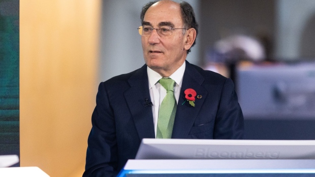 Ignacio Galan, chief executive officer of Iberdrola SA, during a Bloomberg Television interview in London, UK, on Thursday, Nov. 10, 2022. The introduction of measures to rein in European gas prices seems like a logical option, Galan said in the interview.
