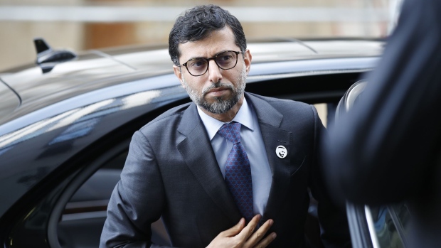 Suhail Al Mazrouei, United Arab Emirates' energy minister, arrives for the 15th Joint Ministerial Monitoring Committee (JMMC) meeting in Vienna, Austria, on Monday, July 1, 2019. The OPEC+ alliance is poised to extend production cuts into 2020 as the world's leading oil exporters fret about a weakening outlook for global demand growth and the relentless rise in output from America's shale fields. Photographer: Stefan Wermuth/Bloomberg