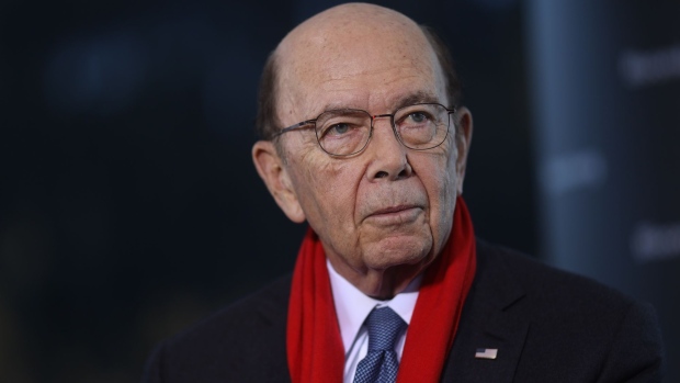 Wilbur Ross, U.S. commerce secretary, pauses during a Bloomberg Television interview on day three of the World Economic Forum (WEF) in Davos, Switzerland, on Thursday, Jan. 23, 2020. World leaders, influential executives, bankers and policy makers attend the 50th annual meeting of the World Economic Forum in Davos from Jan. 21 - 24.