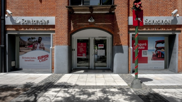 A Santander bank branch in Buenos Aires, Argentina, on Friday, Jan. 6, 2023.