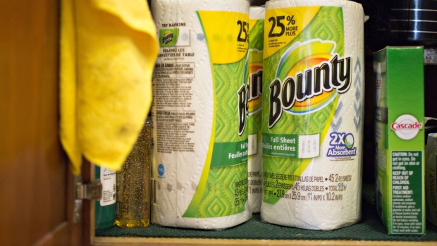 Bounty brand paper towels.