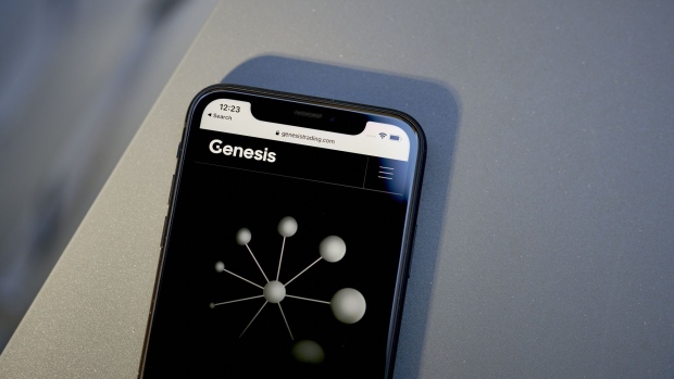 The Genesis website on a smartphone. Photographer: Gabby Jones/Bloomberg