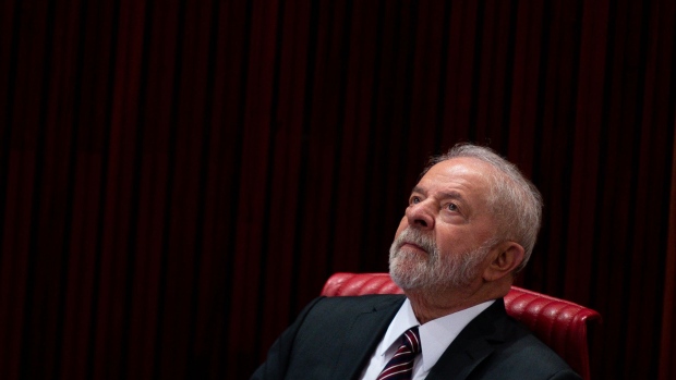 Luiz Inacio Lula da Silva, Brazil's president-elect, during the certification of the 2022 Brazilian presidential election at the Superior Electoral Court (TSE) in Brasilia, Brazil, on Monday, Dec. 12, 2022. The still tense post-election environment led Lula and the electoral court to anticipate his vote certification, which is the last step of the electoral process and a condition for his inauguration.