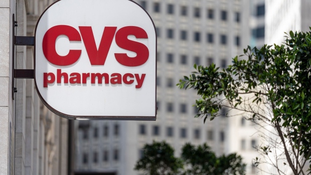 Signage at a CVS Pharmacy store in San Francisco, California, U.S., on Monday, Aug. 2, 2021. CVS Health Corp. is expected to release earnings on August 4.