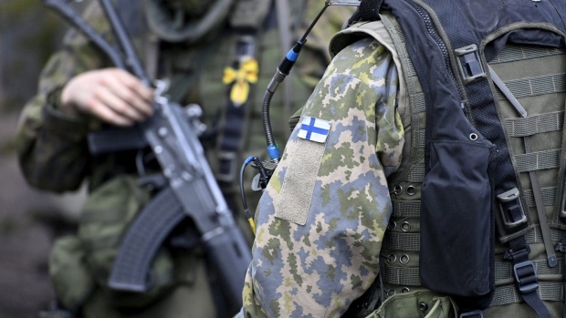 Finland and Sweden applied to join NATO in May. Photographer: Heikki Saukkomaa/AFP/Getty Images
