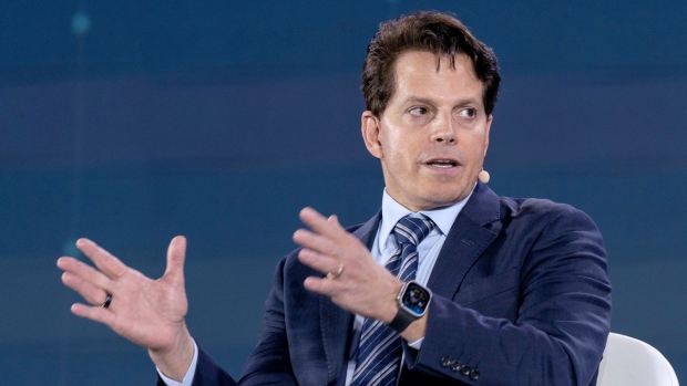 Anthony Scaramucci, founder and managing partner of SkyBridge Capital II LLC, speaks during the Bloomberg New Economy Forum in Singapore, on Tuesday, Nov. 15, 2022. The New Economy Forum is being organized by Bloomberg Media Group, a division of Bloomberg LP, the parent company of Bloomberg News.