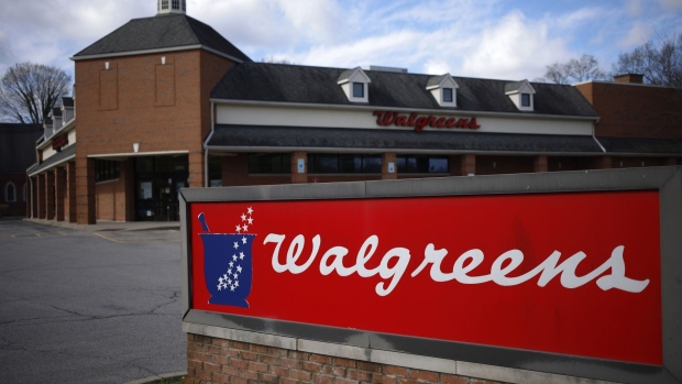 Signage outside a Walgreens location in Louisville, Kentucky, U.S., on Thursday, March 24, 2022. Walgreens Boots Alliance Inc. is scheduled to release earnings figures on March 31.